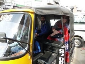 Traveling by auto rickshaw in Amritsar 