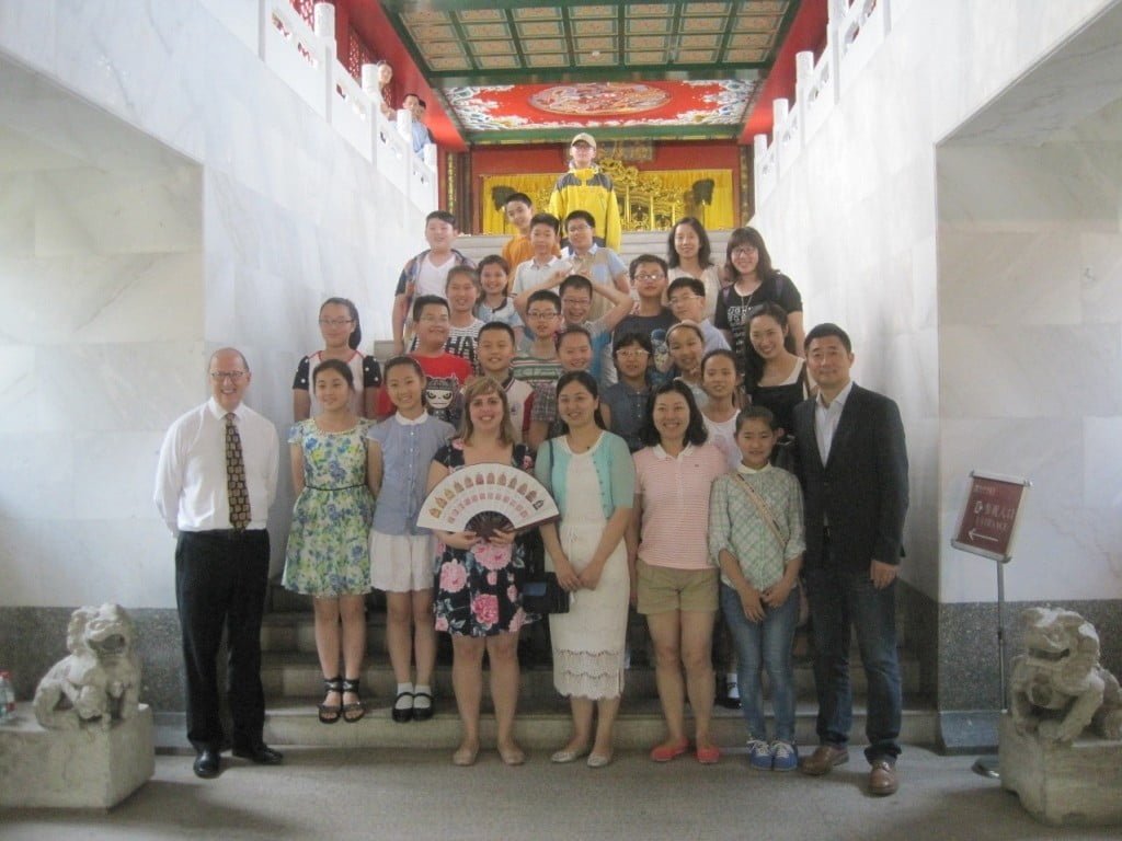 Xuzhou Primary School Children after workshop at Imperial Decree Museum_Photo courtesy of Tullie House Museum