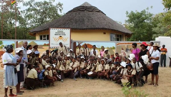 Students from Pumula High School after an educational tour