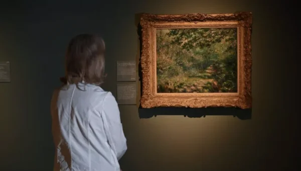 L'Allee Au Bois, a rare landscape by Pierre-Auguste Renoir, which has been has been acquired by National Museums NI