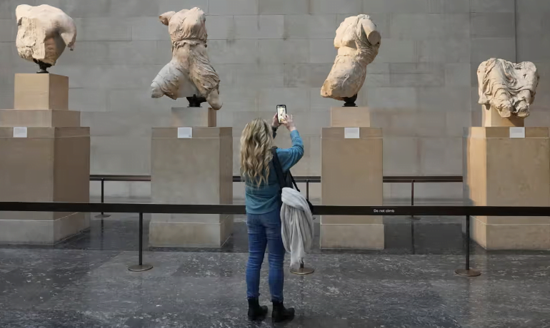 The British Museum bought the Parthenon marbles from Lord Elgin in 1816. Photograph: Kirsty Wigglesworth/AP